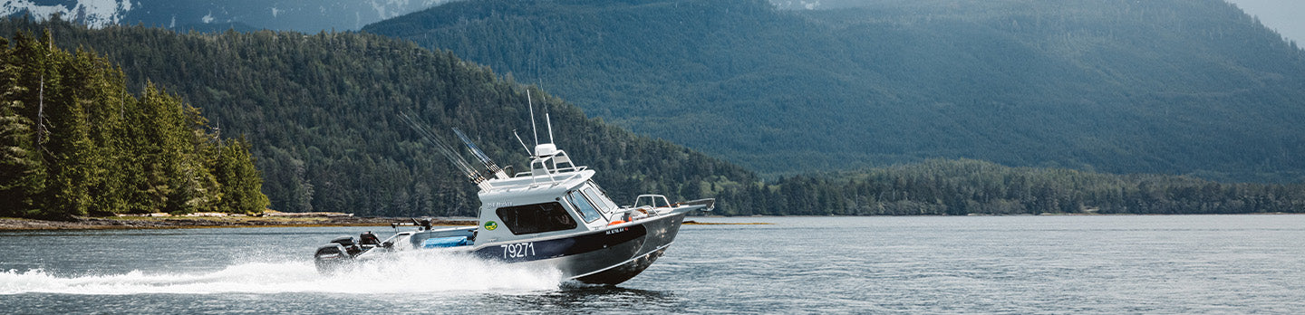 Grundéns Fall Collection - charter fishing boat in Alaska waters.