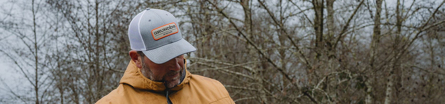 Men's hats collection. Grundens logo hat..