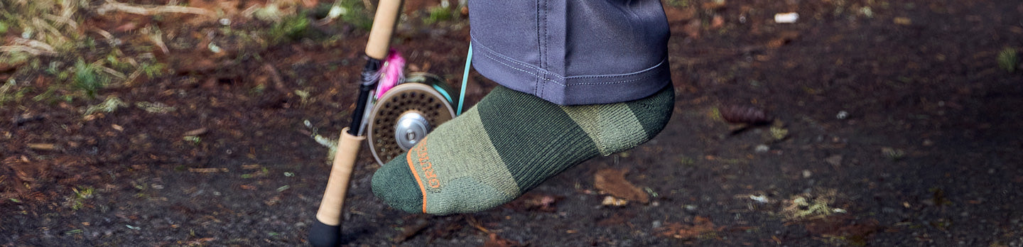 Fisherman Stripe Green Boot Sock – Stroked Ego