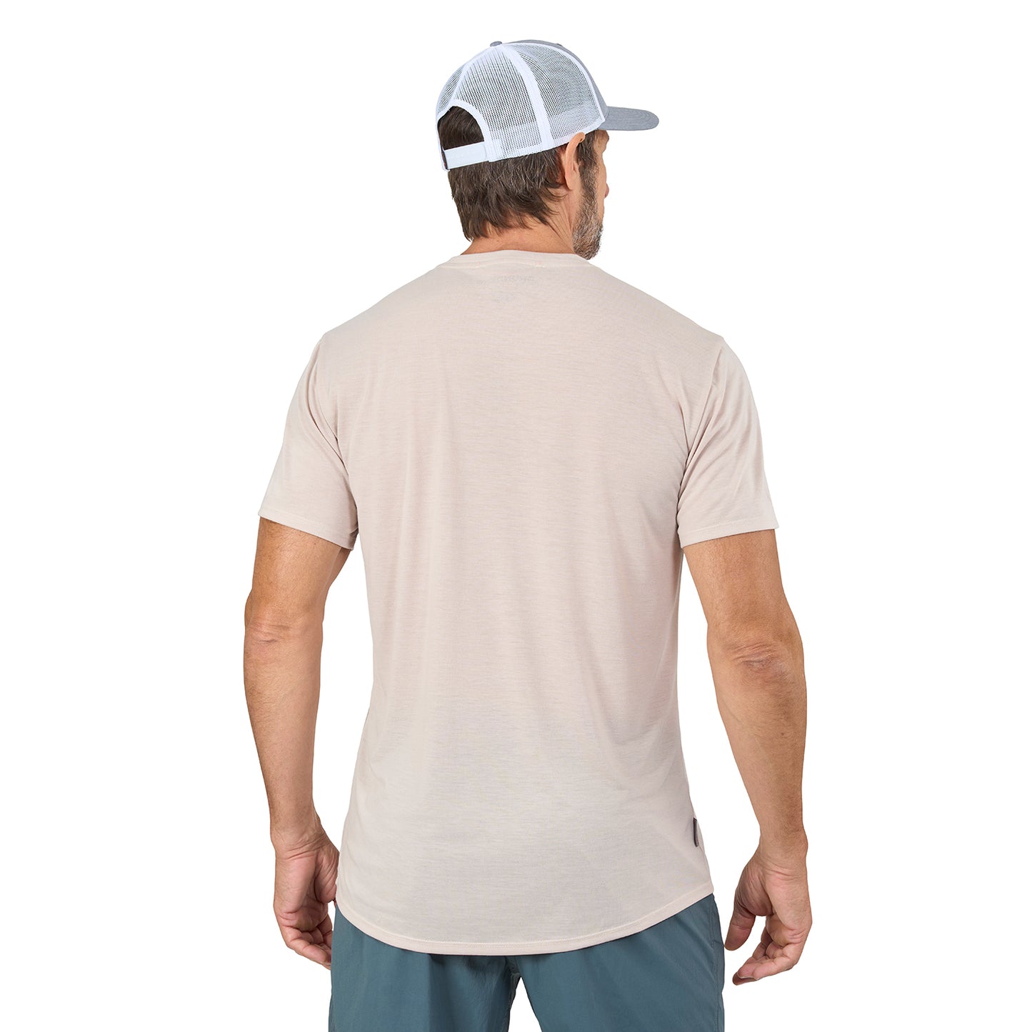 Species Pocket Tee Bone Heather Product View – Grundens