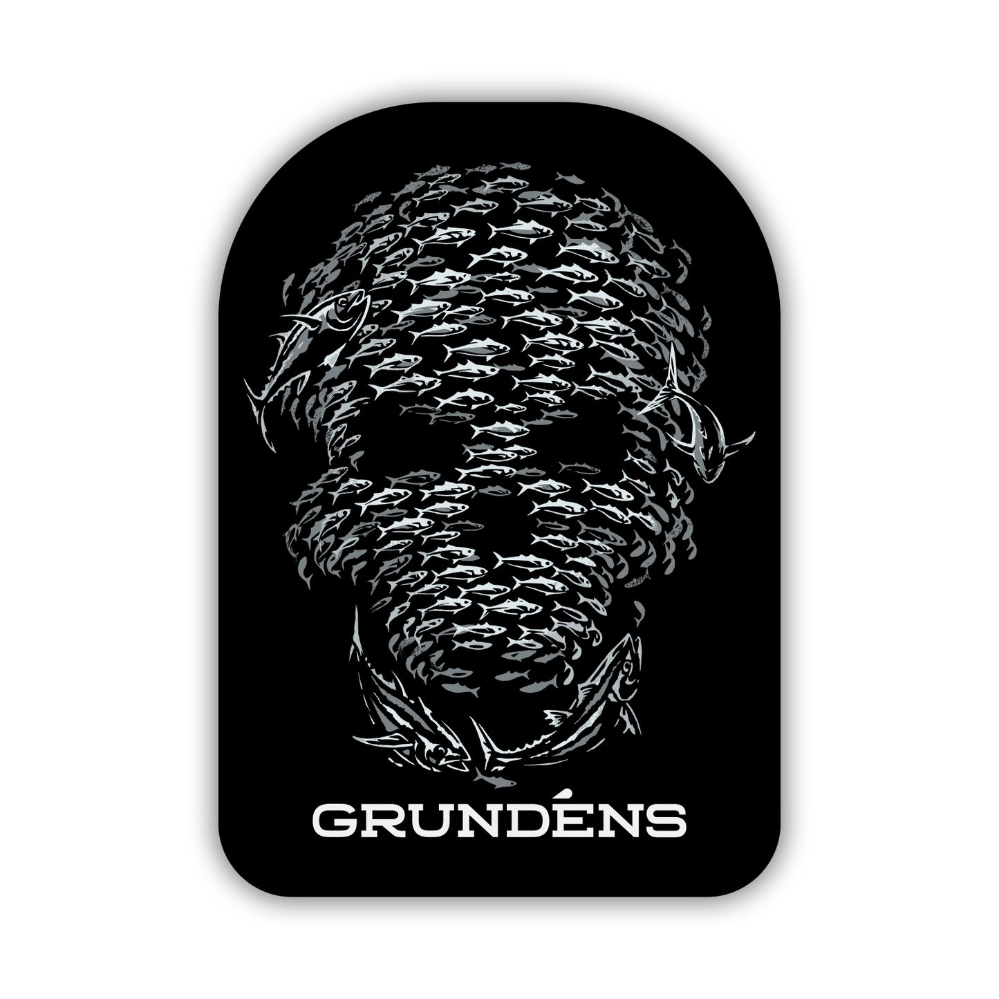 Herkules Bib Sticker Front View – Grundens