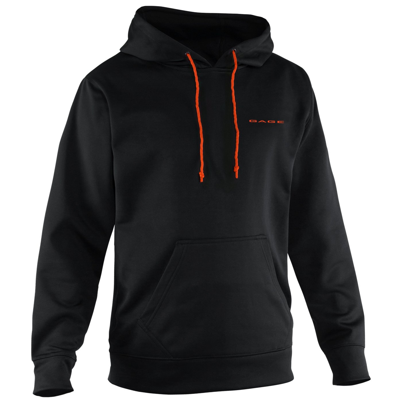 Grundens Fogbow Poly Tech Hooded Fishing Sweatshirt - Black - Size Small