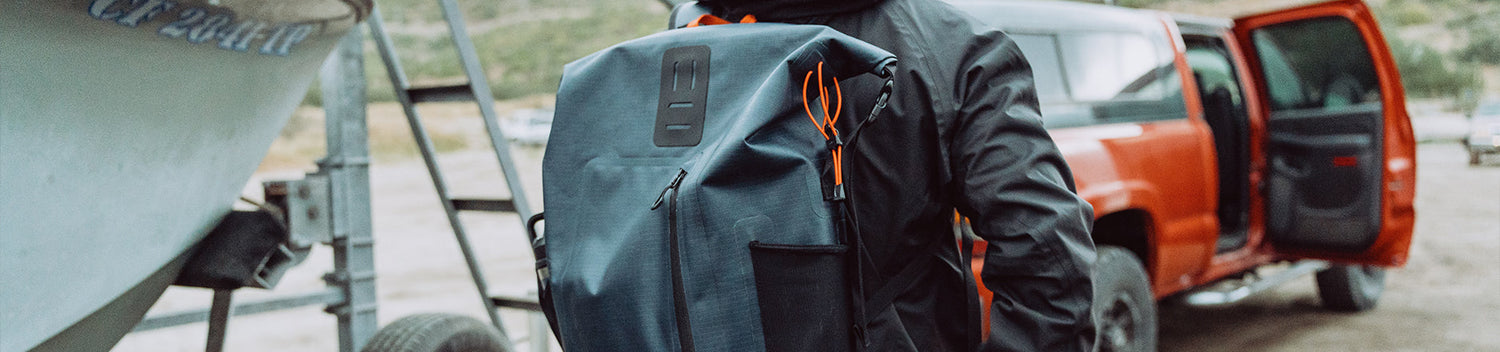 grundens bags and packpacks.  Bag converted to backpack with the Shoreleave 55l duffle. 