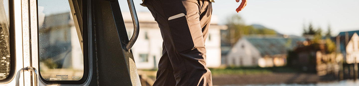 men's pants- wearing sidereal pants on the boat