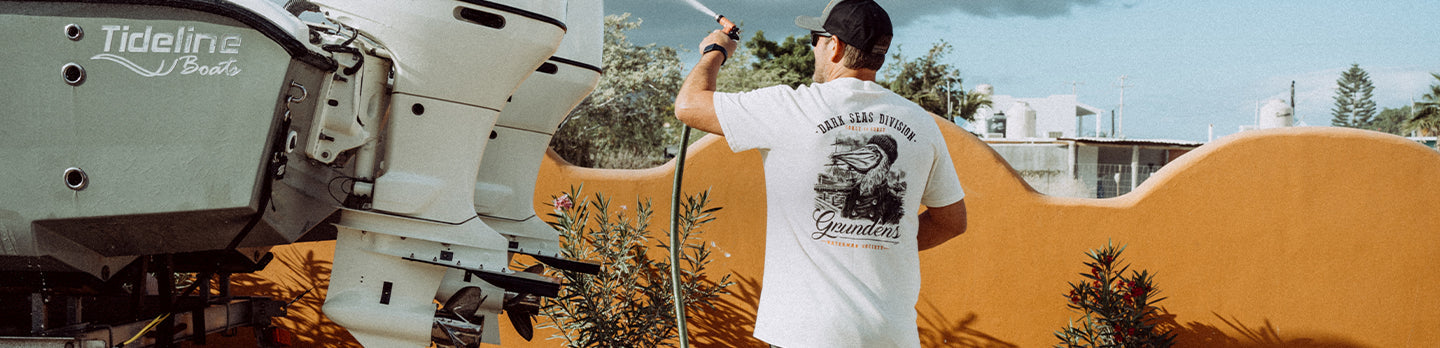 Grundens Dark Seas Logo t-shirt