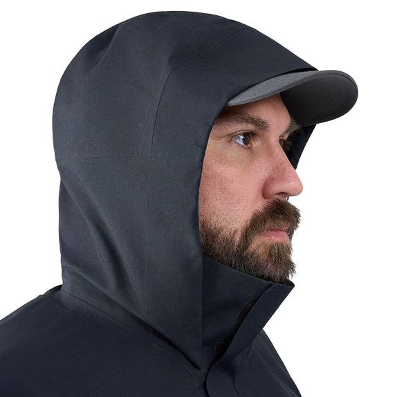 Drop Hood With High Collar To Block Wind
