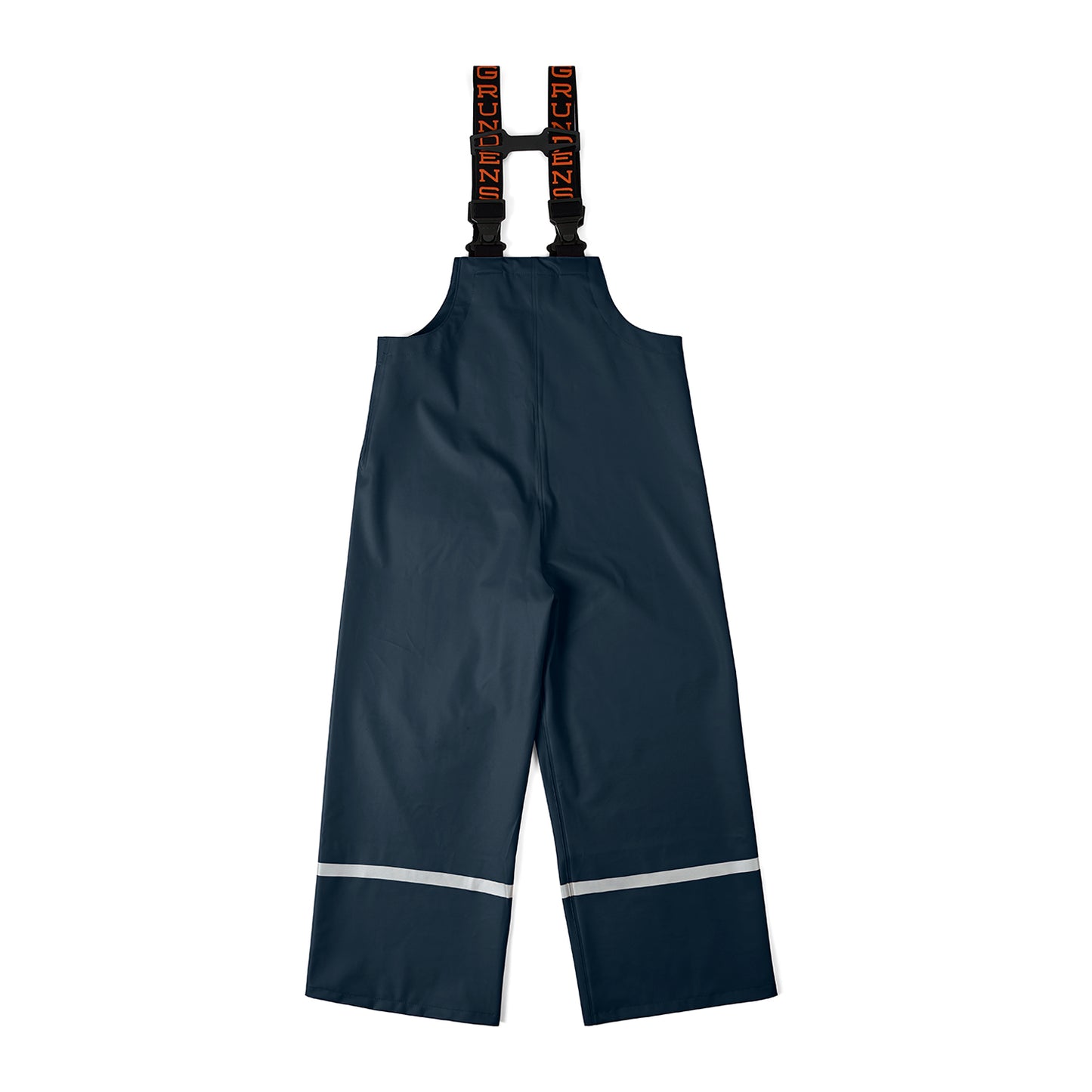 Kid's Zenith 117 Bibs Navy Front View – Grundens