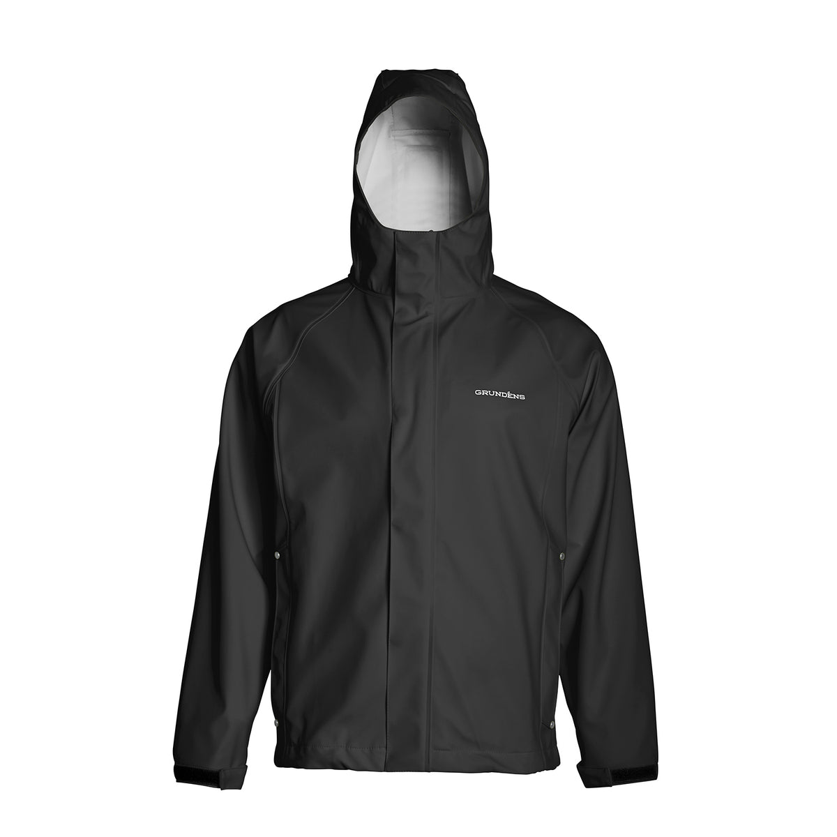 Neptune Jacket Black Front View – Grundens