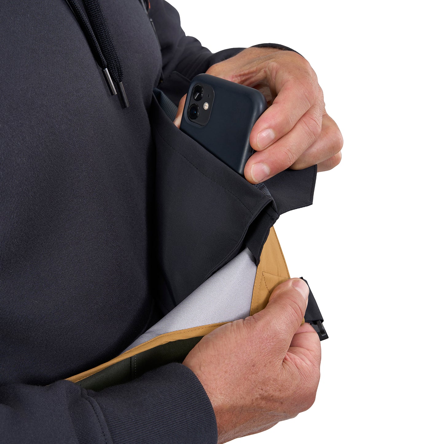 Internal Secure Chest Storage Pocket