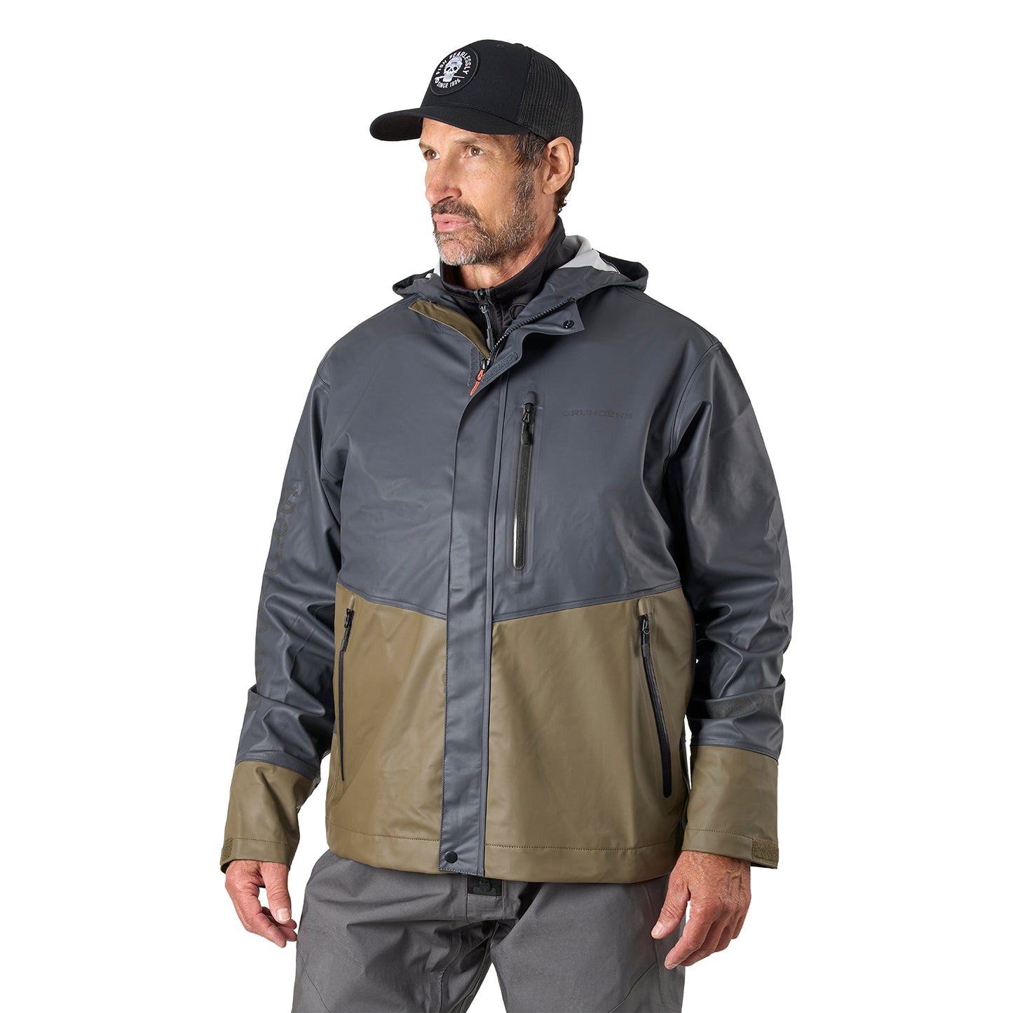 Tourney Pro Jacket Black Back View – Grundens