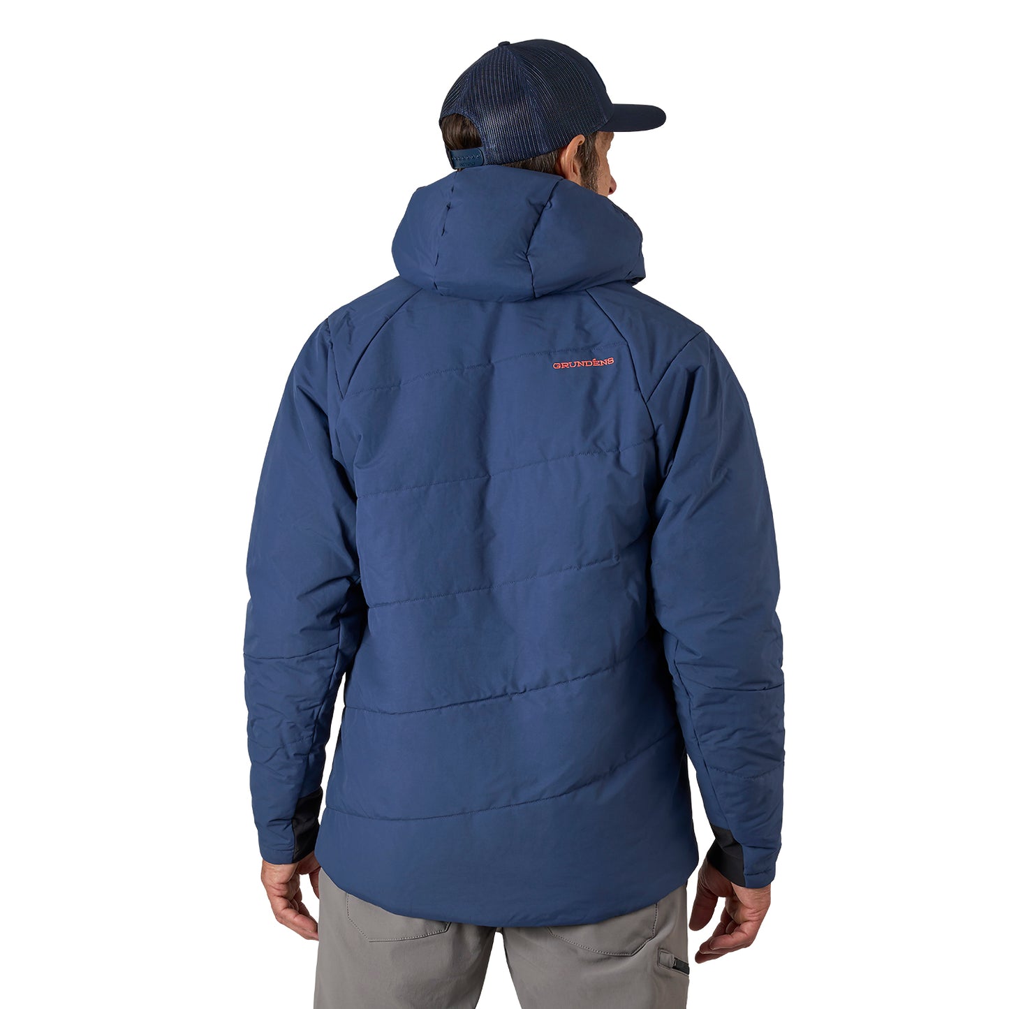 Turbulence Insulated Hoodie Navy Product View – Grundens