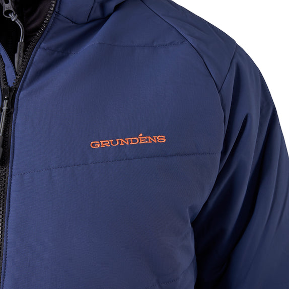 Durable Nylon Taslan Shell with C0 DWR and Wind Proof Coating. Fully Insulated with 80g G-Loft Eco Plus and a Polyester Lining Interior.