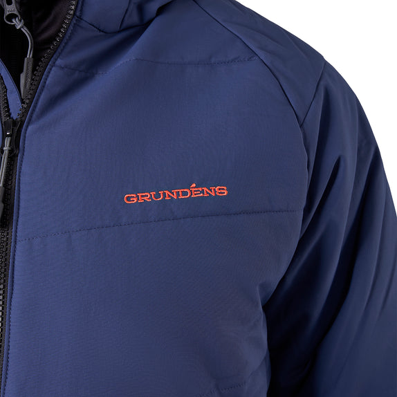 Durable Nylon Taslan Shell with C0 DWR and Wind Proof Coating. Fully Insulated with 80g G-Loft Eco Plus and a Polyester Lining Interior.
