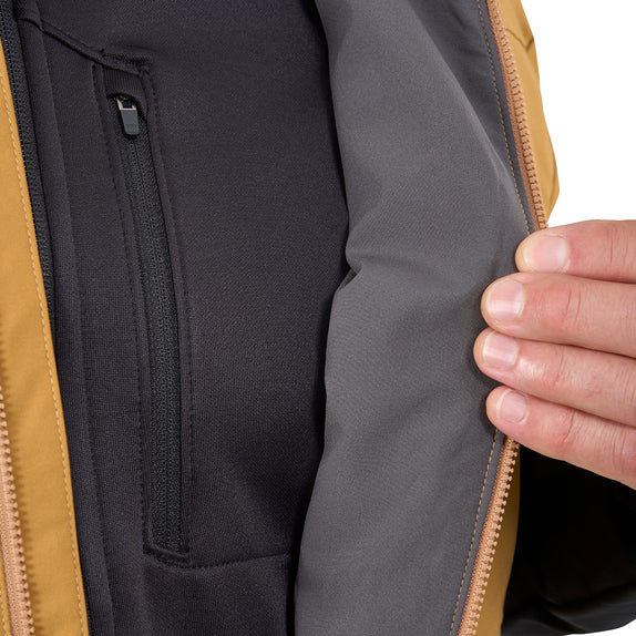 Body Mapped G-Loft Stretch Insulation Regulates Temperature as the Perfect Mid-Layer on the Water