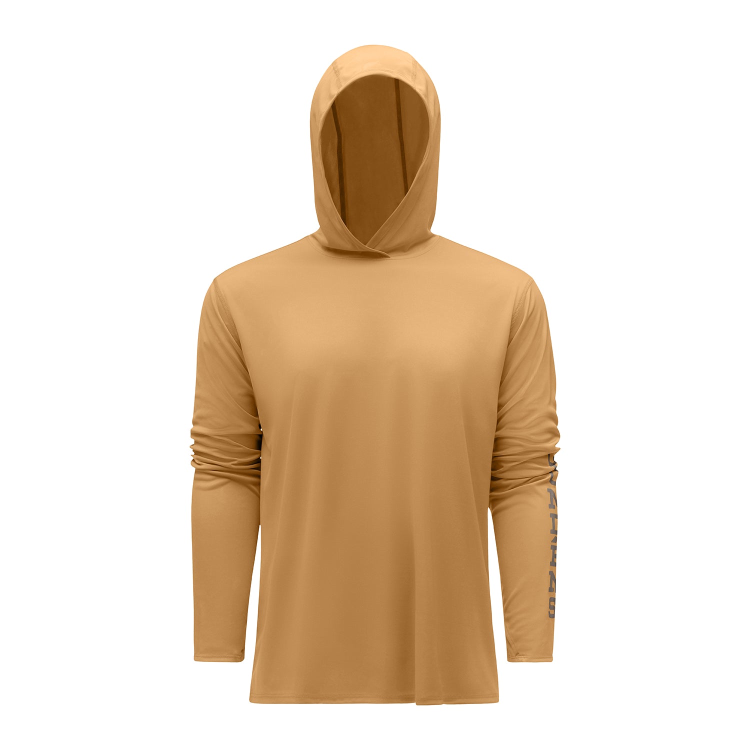 Tough Sun Hoodie Whiskey Front View – Grundens