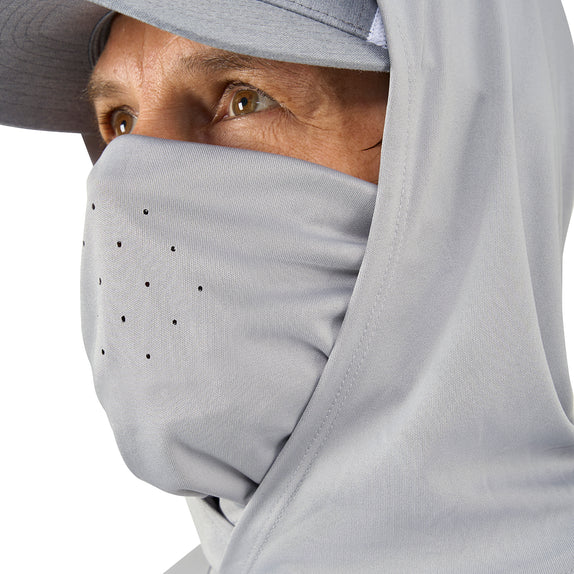 Integrated Face Mask with Laser-Perforated Holes Provides Maximum Protection From the Sun and Easily Stores Away When Not in Use