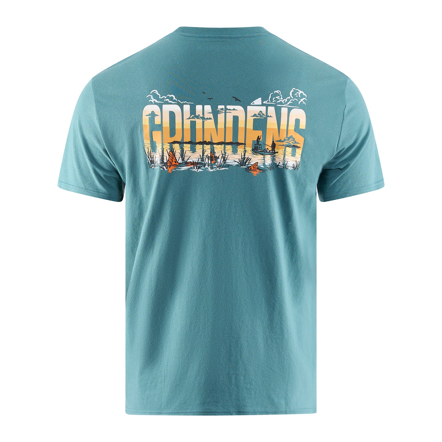 Redfish Flats SS T-Shirt Whiskey Front View – Grundens