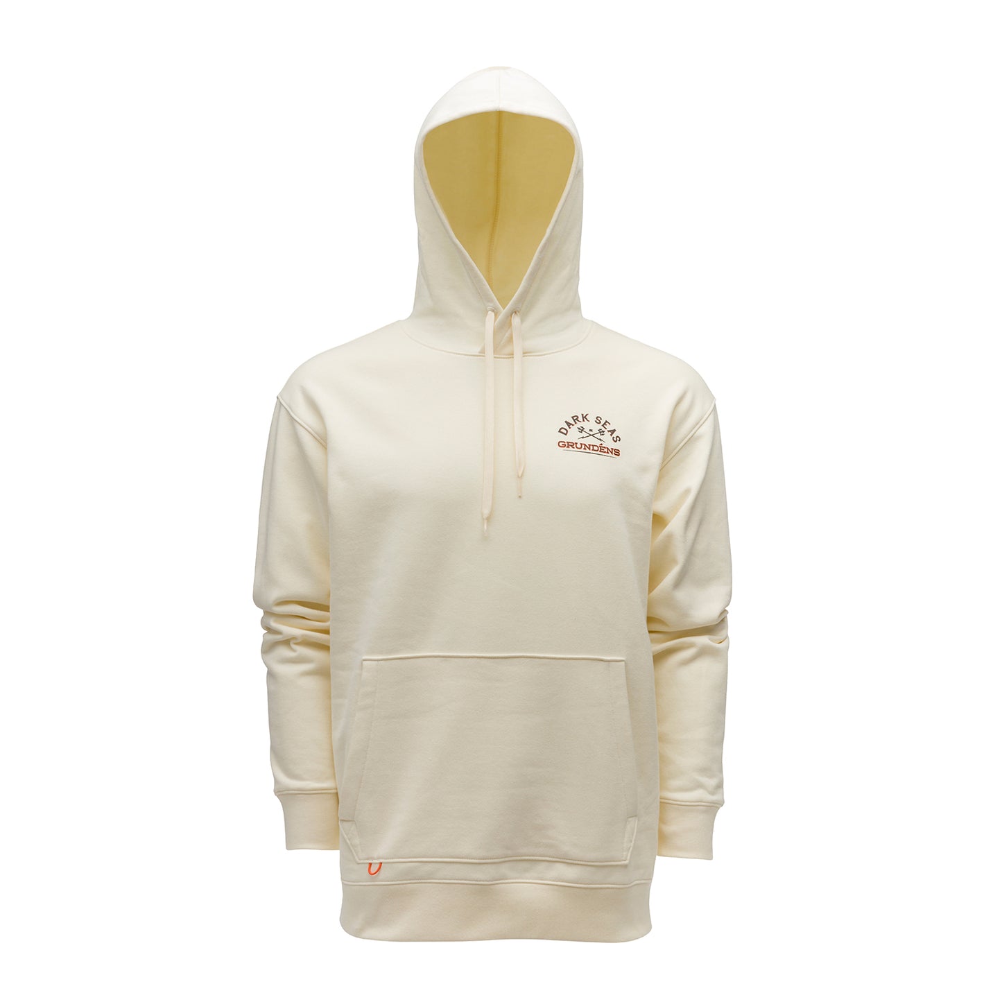 Dark Seas X Grundens Seaworthy Hoodie Black Back View – Grundens