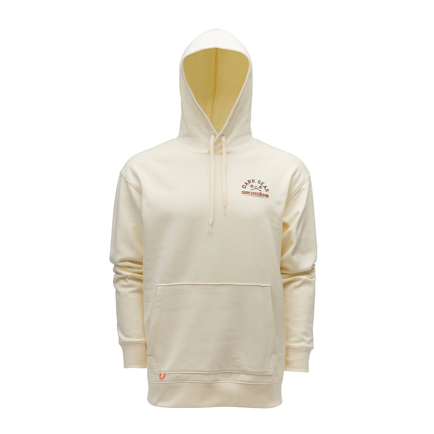Dark Seas X Grundens Seaworthy Hoodie Black Back View – Grundens