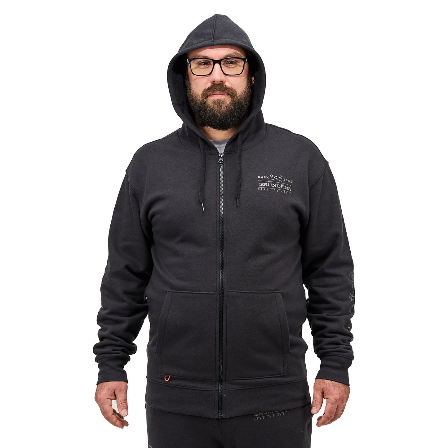 Dark Seas X Grundéns Workhorse Full Zip Hoodie