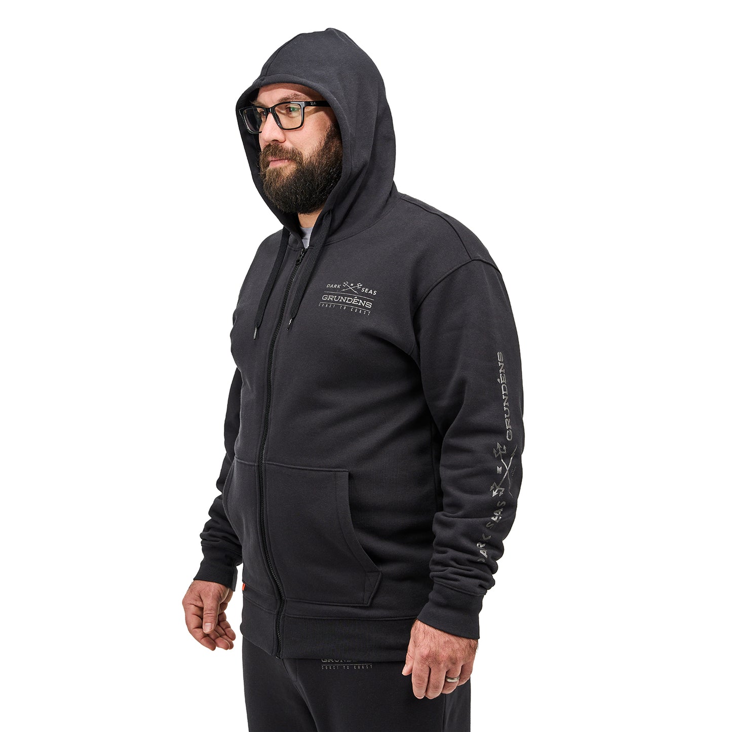 Dark Seas X Grundéns Workhorse Full Zip Hoodie