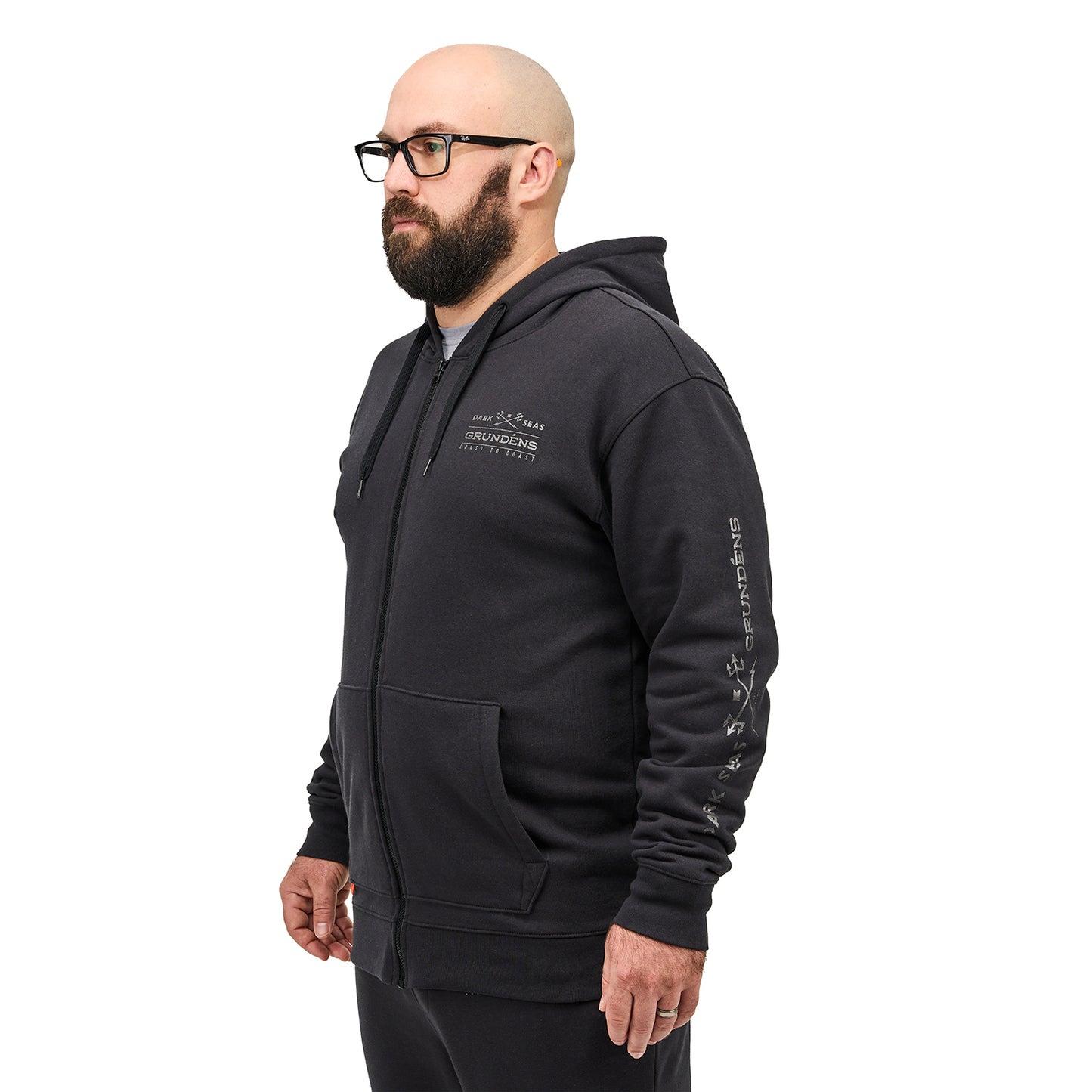 Dark Seas X Grundéns Workhorse Full Zip Hoodie