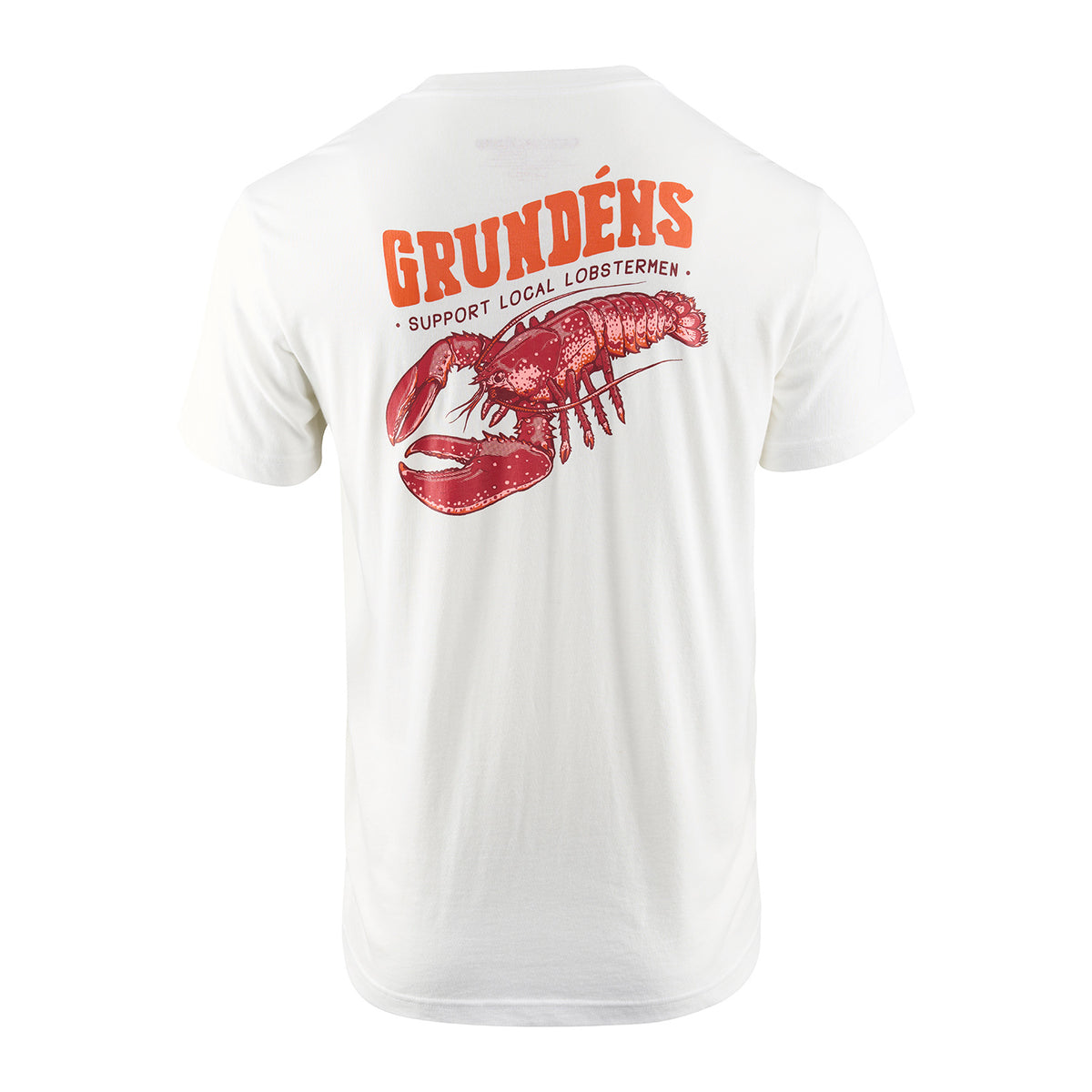 Support Lobstermen SS T-Shirt Black Front View – Grundens