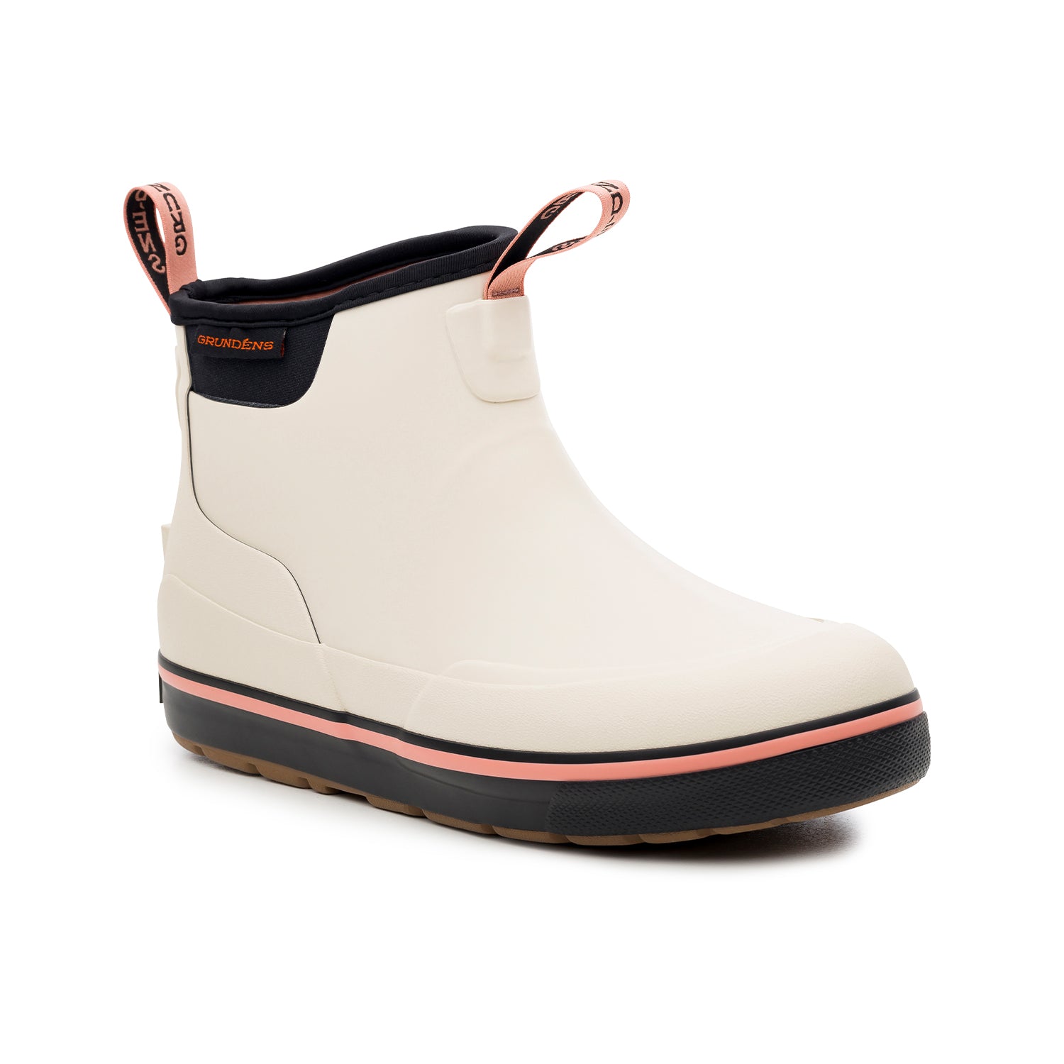 Women's Deck-Boss Ankle Boots Silt Front View – Grundens