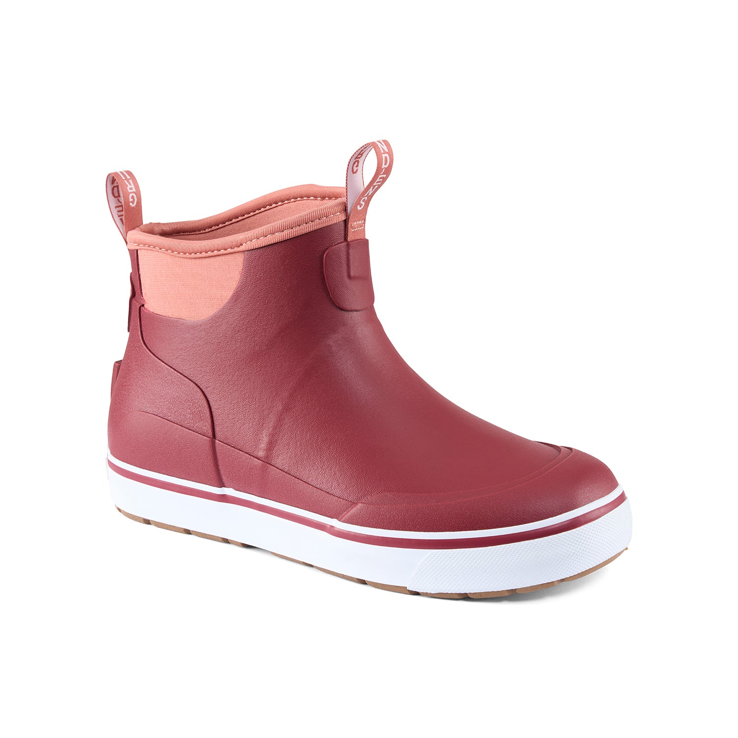 Women's Deck-Boss Ankle Boots Silt Front View – Grundens