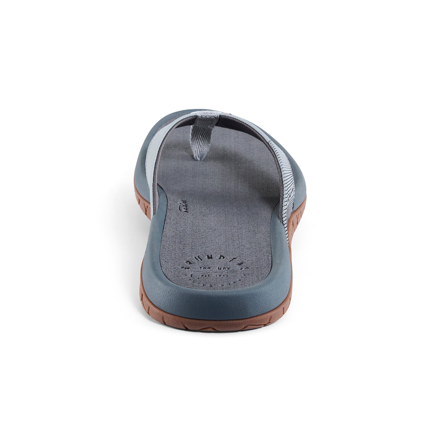 Fishfinder Sandal Blue Abyss Side View – Grundens