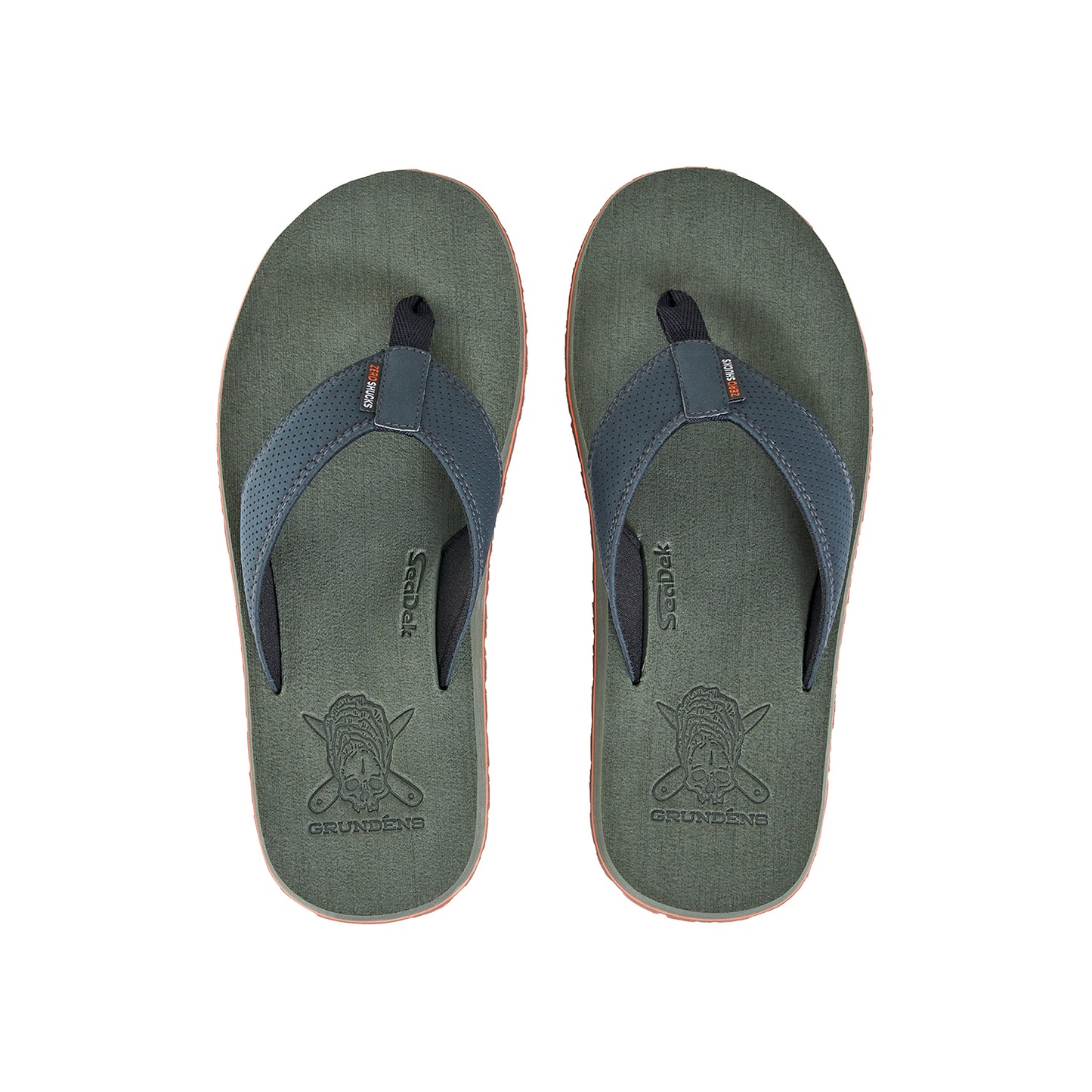 Species Sandal Brown Trout Back View – Grundens