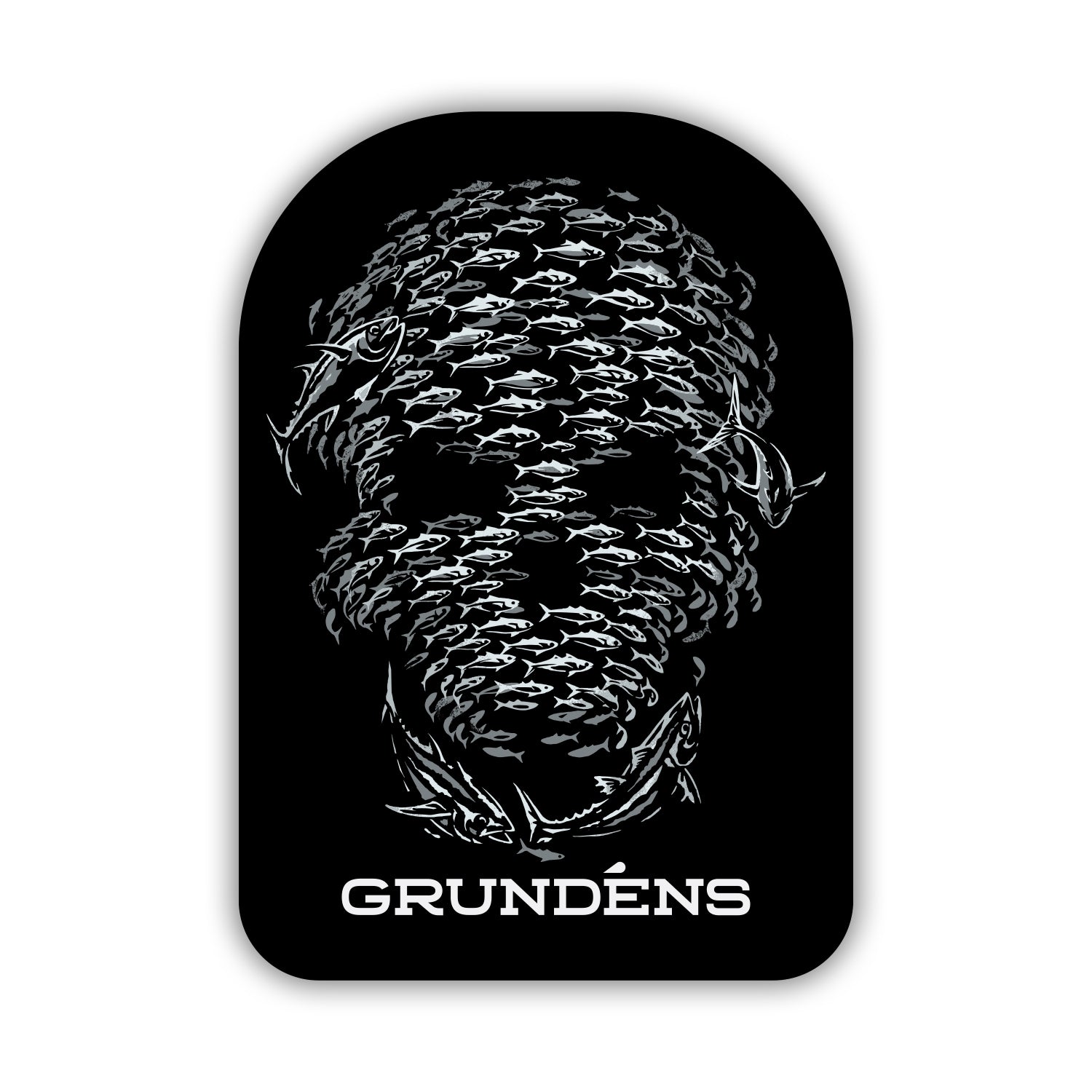 Herkules Bib Sticker Front View – Grundens
