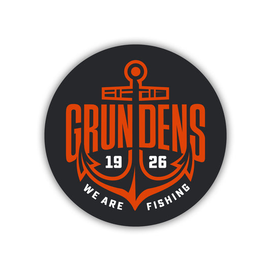 Logo Boat Sticker Front View – Grundens