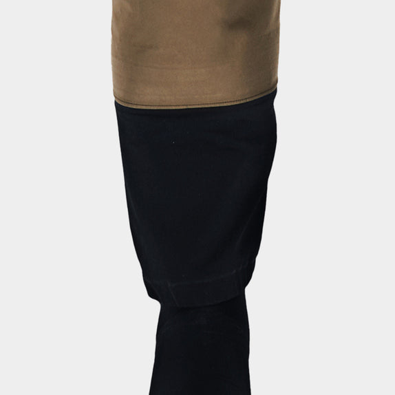 Double-Weave Stretch Woven Gravel Guards Stay in Place, No Boot Hook Required.
