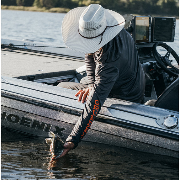 HeiQ Stain Away Prevents Gunk, Liquids, & "Fishy" Elements from Sticking to the Garment Allowing Them to Easily Wash Off