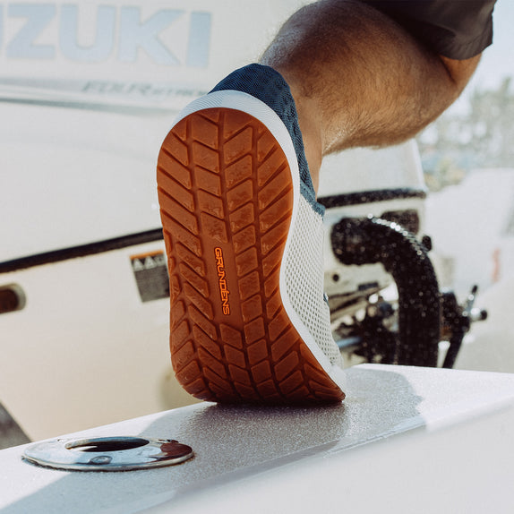 Durable, Lugged, Non-Marking Gum Rubber Outsole Provides Excellent Grip in Variable Terrain