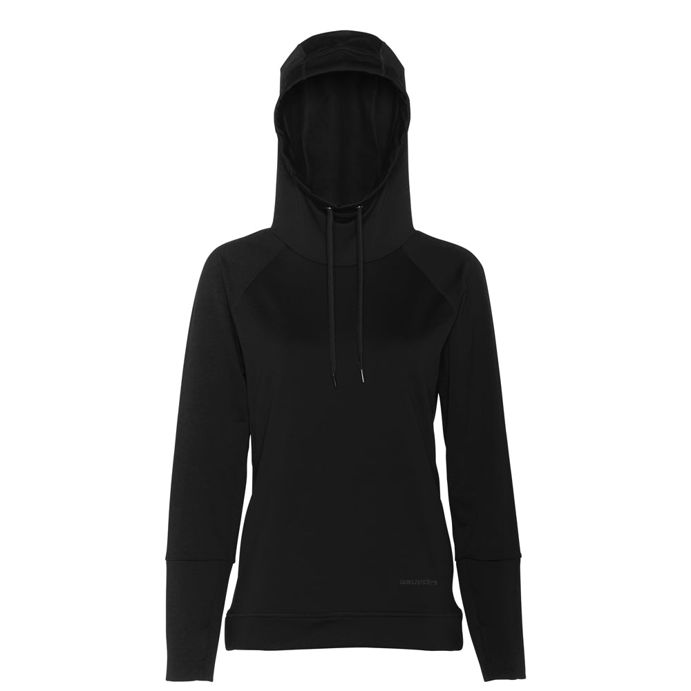 Women's Maris Hoodie Tahitian Tide Front View – Grundens