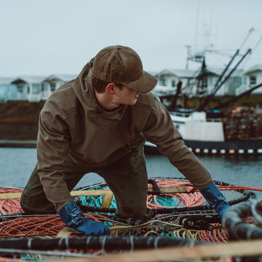 Kryall Hoodie Black Front View – Grundens