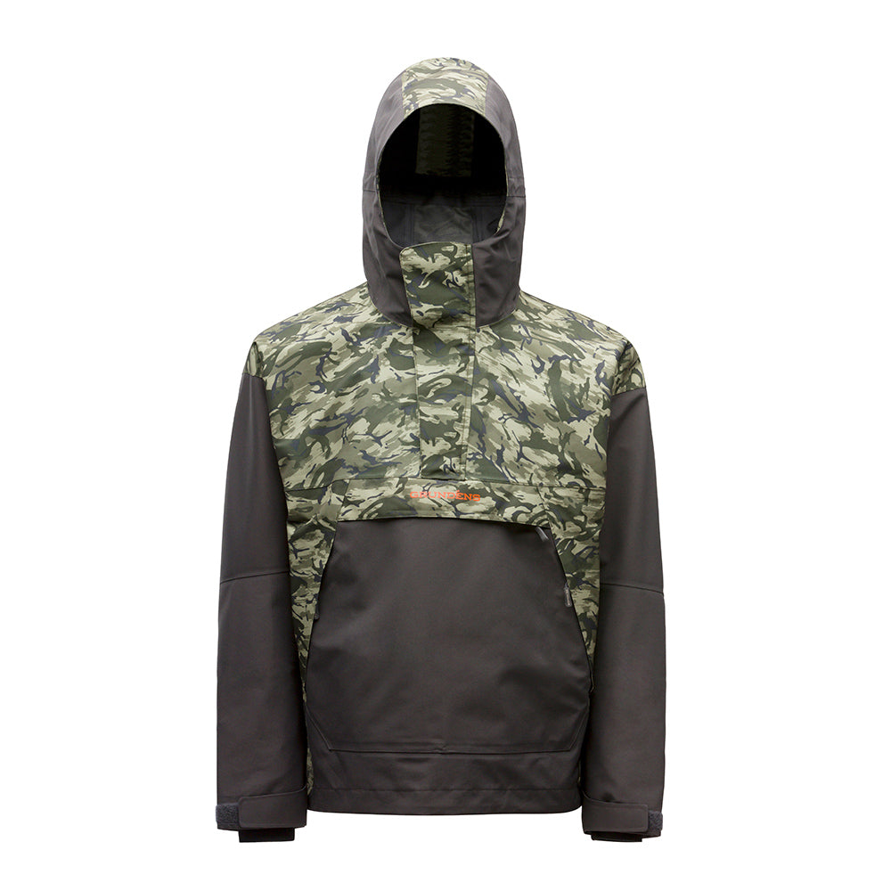 Buoy X GORE-TEX® Anorak Refraction Camo Green/Anchor Alternate View – Grundens