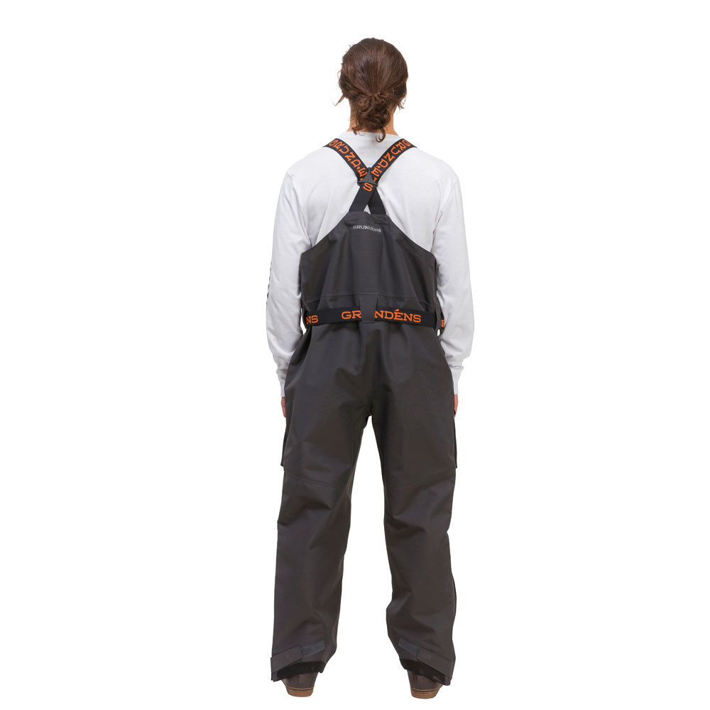 Buoy X GORE-TEX® Bib Black/Anchor Side View – Grundens