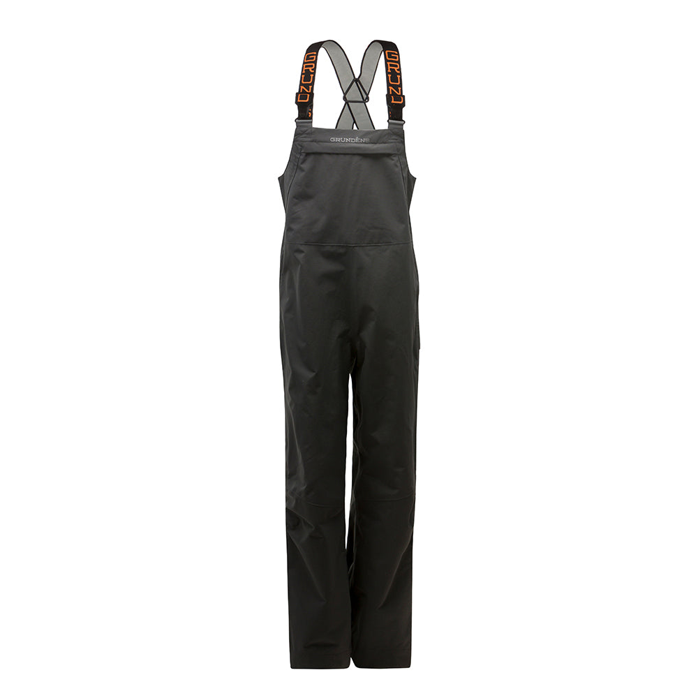 Full Share Bib Orange/Gray Front View – Grundens