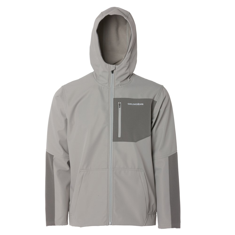 Bulkhead Tech Fleece Jacket Anchor Side View – Grundens