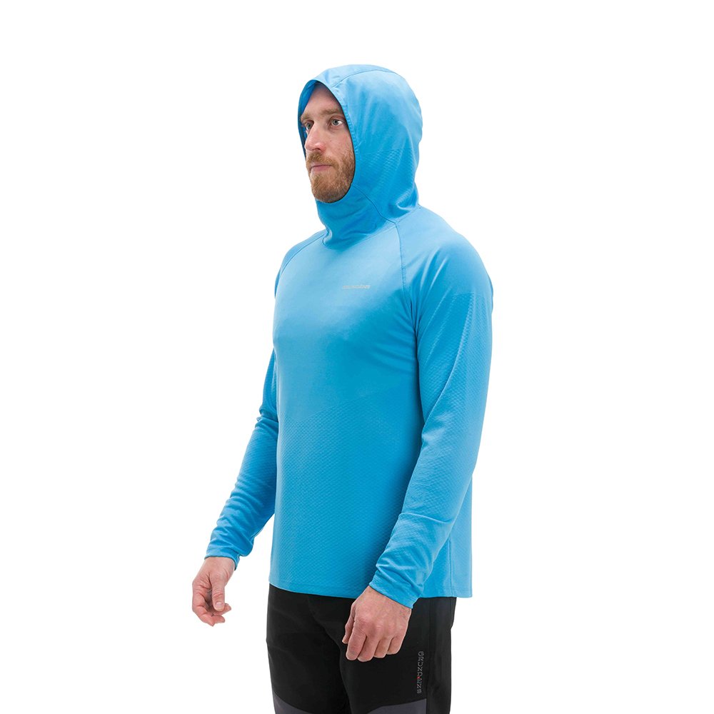 Grundens Men's Solstrale Fishing Hoodie  Active Fit, Sun protection,  Glacier, Small at  Men's Clothing store