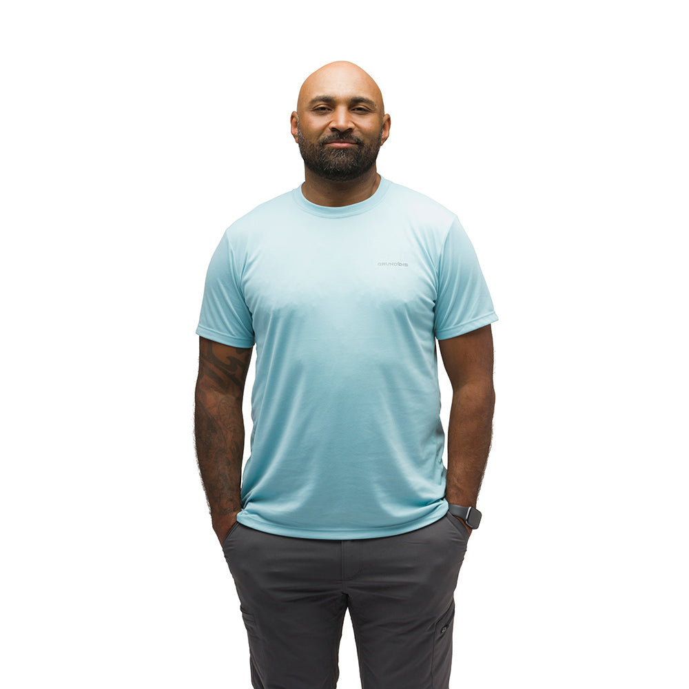 Solstrale SS Crew Coastal Blue Product View – Grundens