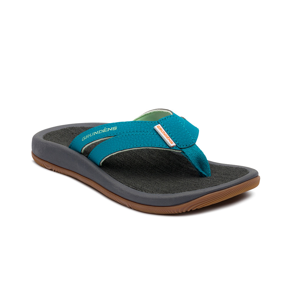 Women's Deck-Mate 5-Point Sandal Oyster Front View – Grundens