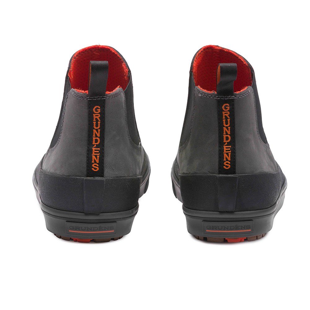 Freeboard Leather Chukka Brown Detail View – Grundens