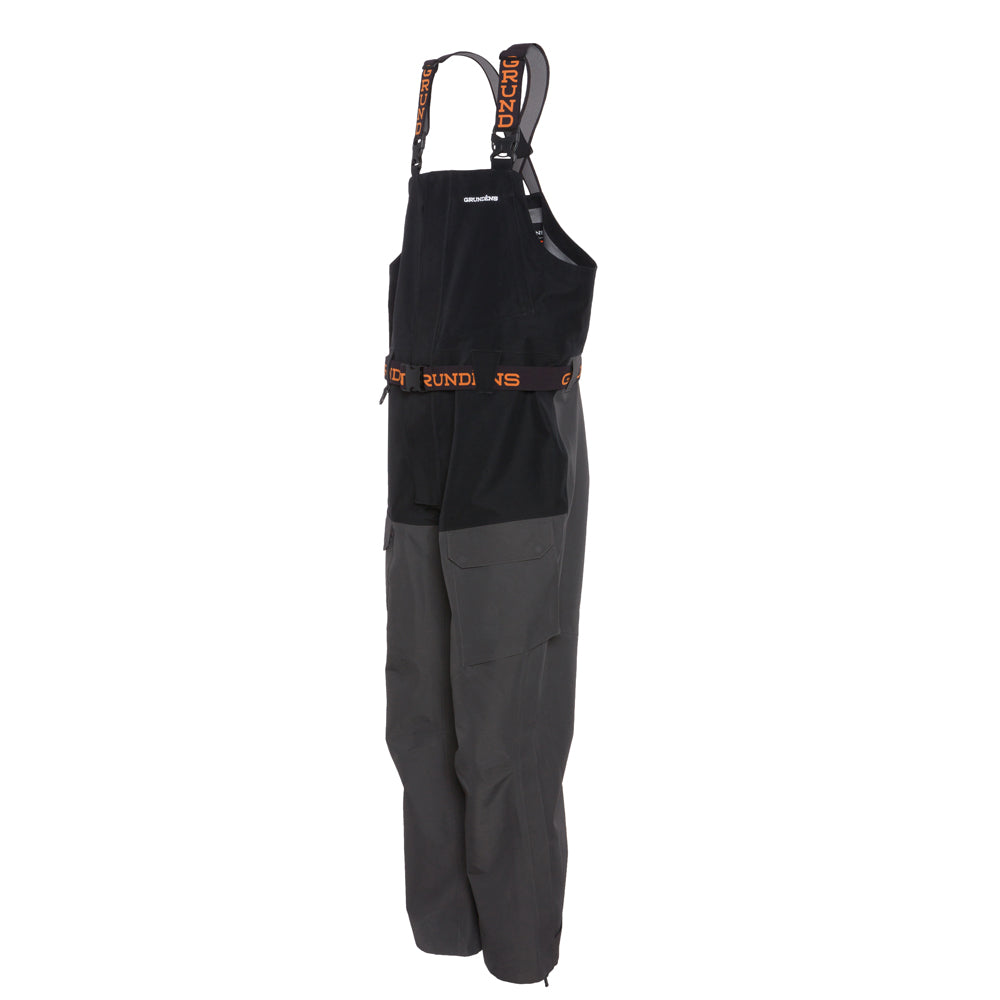 Buoy X GORE-TEX® Bib Black/Anchor Back View – Grundens
