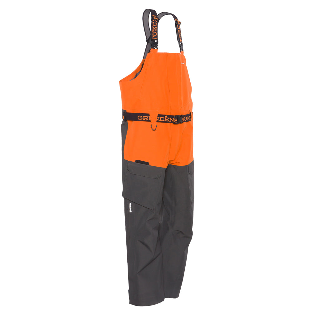Buoy X GORE-TEX® Bib Black/Anchor Back View – Grundens