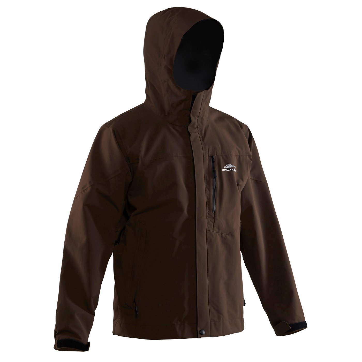 Storm Surge Sport Fishing Jacket with Vents Brown Product View – Grundens