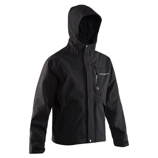 Weather Boss Hooded Jacket Black Front View